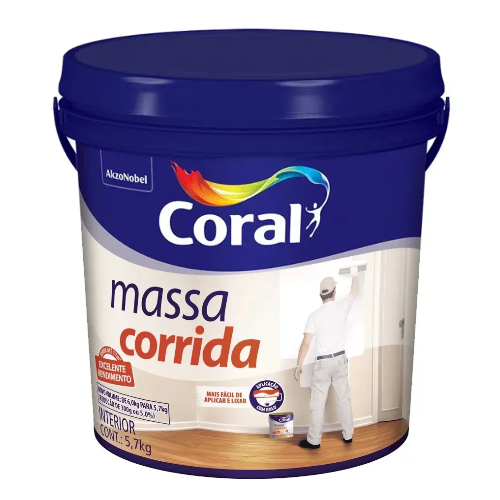 Massa Corrida de 5,7Kg Coral